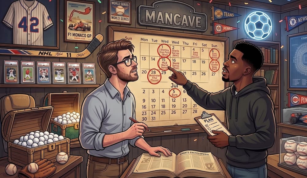 Urheilukalenteri auttaa hallitsemaan pelikassaa sesonkien ja otteluruuhkien keskellä