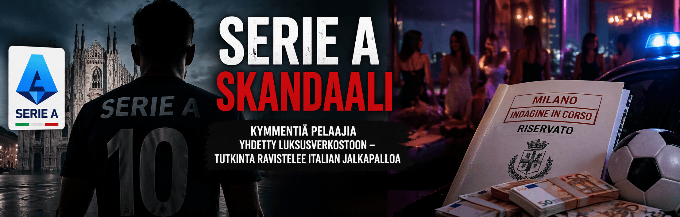 Serie A kohun keskellä – kymmenet huippupelaajat yhdistetty laajaan skandaaliin